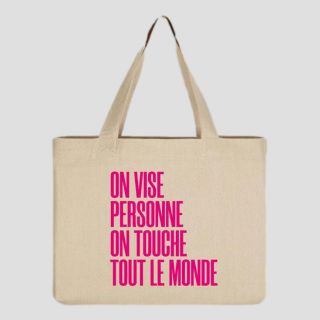 Sac Shopping On Vise personne .. BEIGE